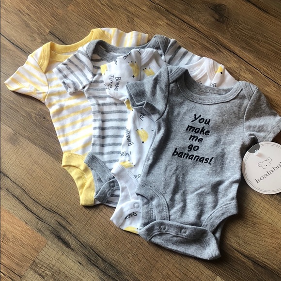 Koala Kids Other - Koala Baby Premie Pack of 4 Bodysuits NWT!